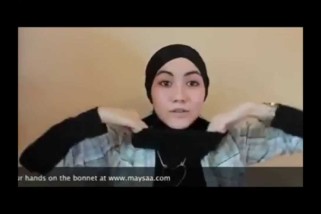 Cara Memakai Kerudung Pashmina Pendek